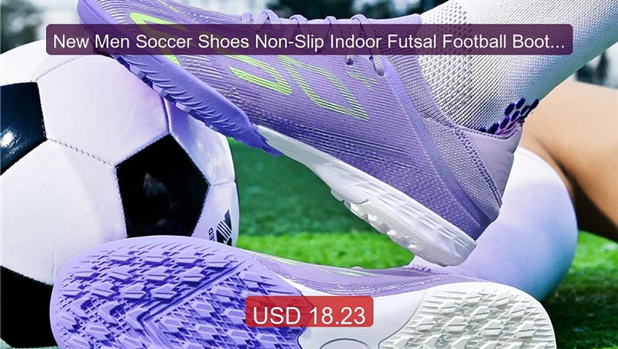New Men Soccer Shoes Non-Slip Indoor Futsal Football Boots ... -- Top Pick 2026 | Unbeatable Price!