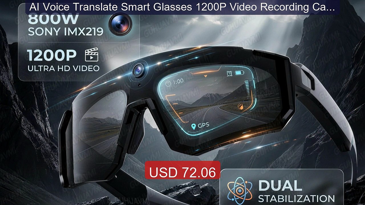 AI Voice Translate Smart Glasses 1200P Video Recording Camera... -- Amazing Value 2026 | Must Have!