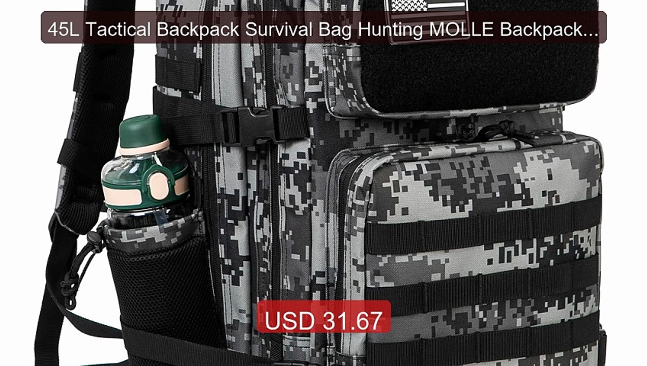 45L Tactical Backpack Survival Bag Hunting MOLLE Backpack GYM For ... -- Best Deal 2026 | Shop Now!