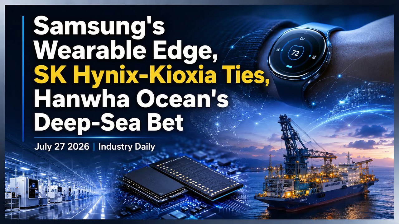 Samsung's Wearable Edge, SK Hynix-Kioxia Ties,...