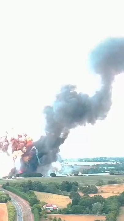 Fertilizer explosion fireball