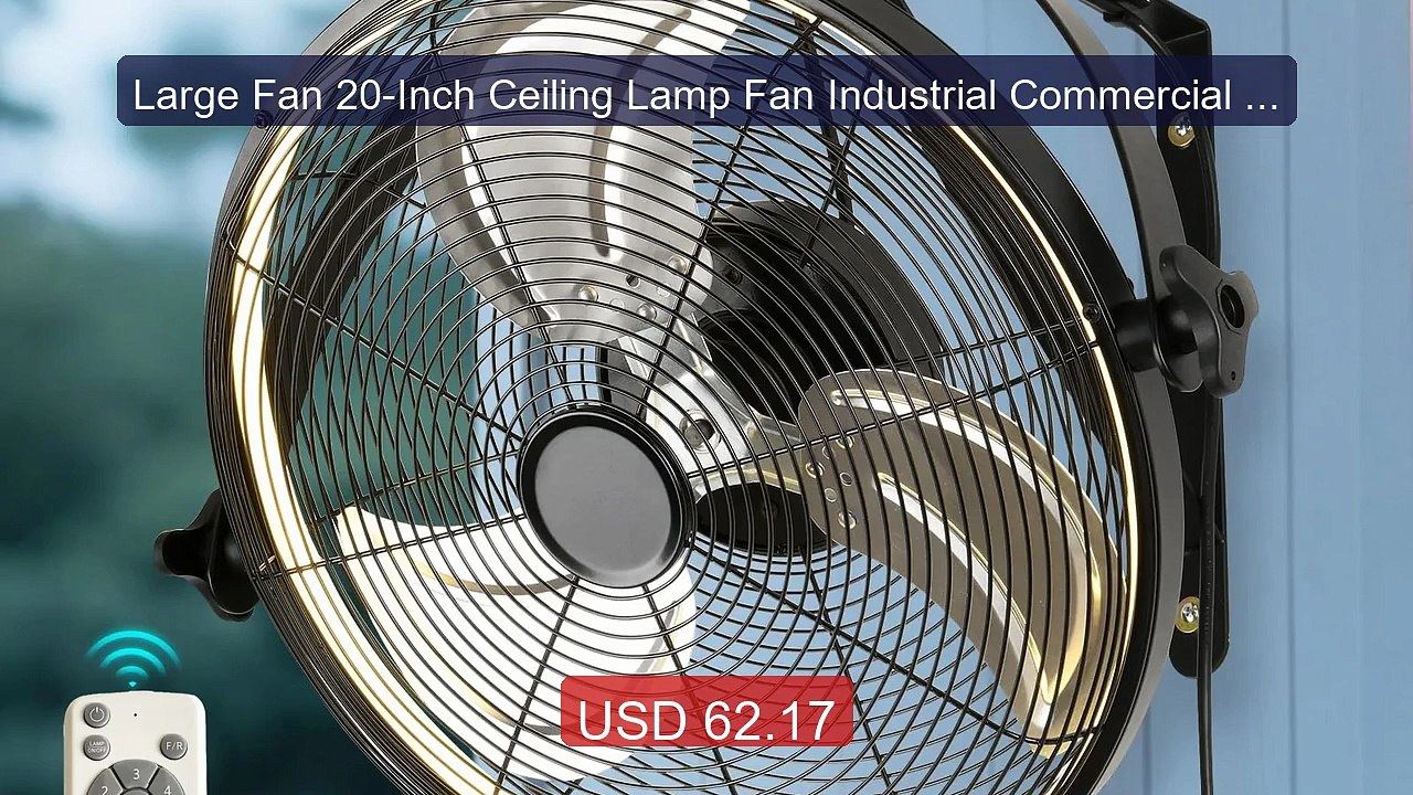 Large Fan 20-Inch Ceiling Lamp Fan Industrial Commercial Use E... -- Hot Deal 2026 | Limited Offer!