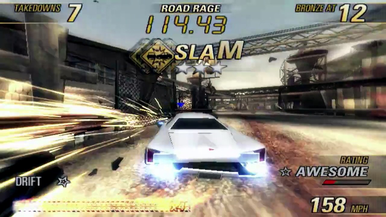 Burnout Revenge: Road Rage Rank 7 Lone Peak 62 Takedowns (World Record)