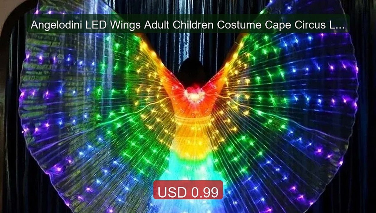 Angelodini LED Wings Adult Children Costume Cape Circus Led Li... -- Hot Deal 2026 | Limited Offer!
