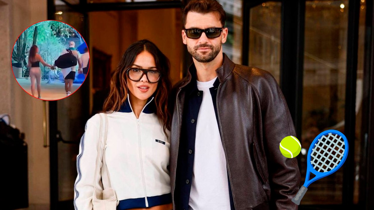 Eiza González está en México y junto al tenista Grigor Dimitrov; la pareja se pasea en el Abierto de Los Cabos 2026