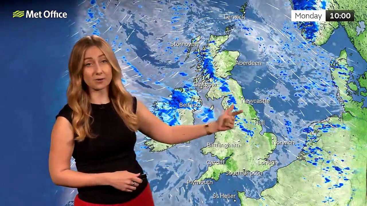 Met Office Monday Morning Weather Forecast 27/07/26