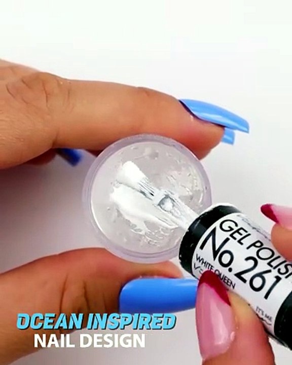 Ocean nail design to try on your next appointment🌊💅