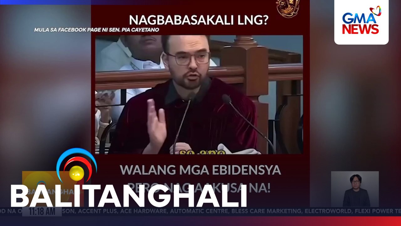 Social media post ni Sen. Pia Cayetano kaugnay sa diskusyon ni Sen. Alan Peter Cayetano at House Prosecutor Rep. Diokno sa impeachment trial, pinuna ng Prosecution Team | Balitanghali