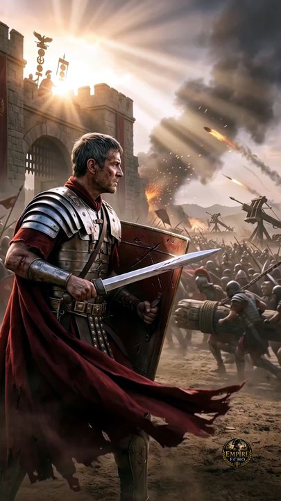 🛡️ The enemy believed one final strike would bring the gate down. Rome had another plan.