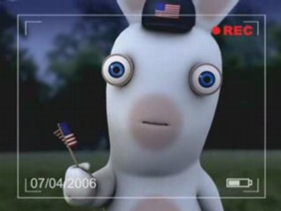 Les lapins cretins - feux d'artifice