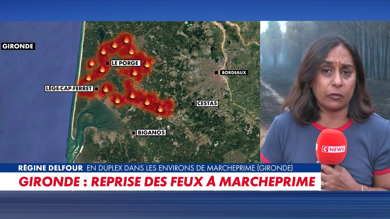 Incendie en Gironde : le point sur la situation à Marcheprime
