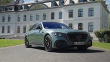 Mercedes-Benz S 580e 4MATIC Design Preview in Verde silver