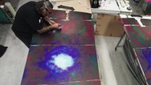 Rolls-Royce Black Badge Cullinan by Cyril Kongo - Starlight Headliner painting