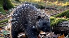 Porcupine : The gentle forest defender protected by thousands of sharp quills