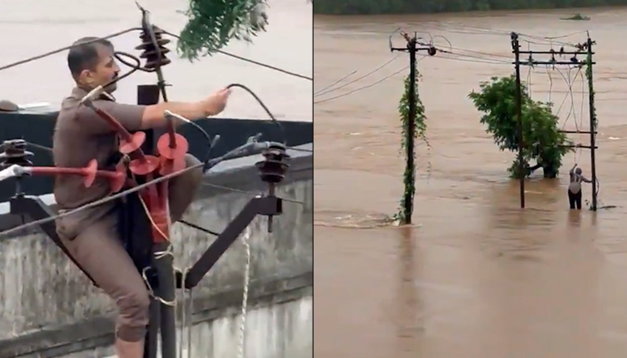 Valsad: Gujarat Police RISKY Flood Rescue | VIRAL