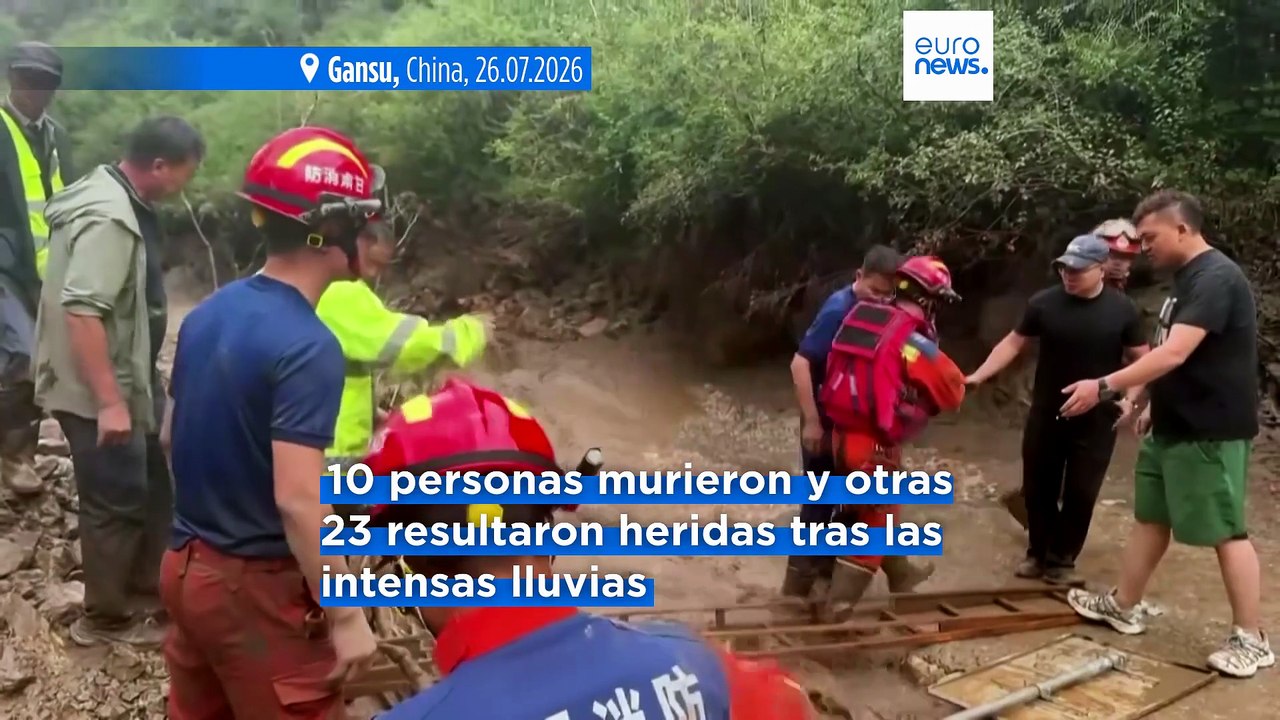 Una riada en una zona turística del noroeste de China deja 10 muertos y unos 20 heridos