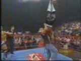 Goldberg Jackhammers Hulk Hogan through a table