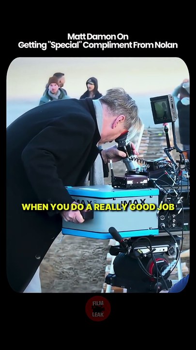 Matt Damon On Getting Compliment From Nolan #shorts