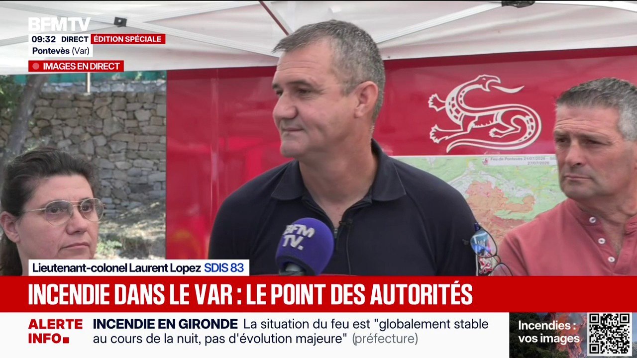 "On s'attend à une météo beaucoup plus favorable cette nuit", explique le lieutenant-colonel Laurent Lopez
