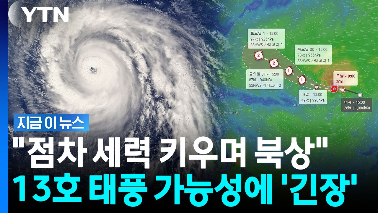 제 13호 태풍 '돌핀' 발생 가능성…한반도 영향에 촉각 [지금이뉴스] / YTN