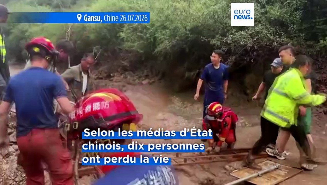 En Chine, une crue soudaine dans la province du Gansu fait dix morts