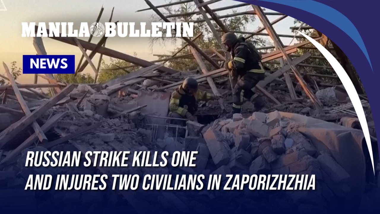 Russian strike kills one and injures two civilians in Zaporizhzhia