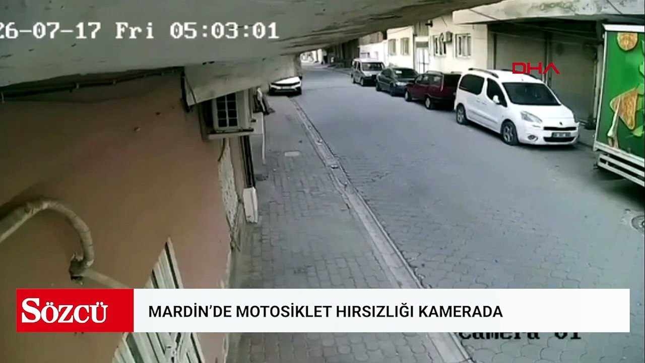 Mardin’de motosiklet hırsızlığı kamerada