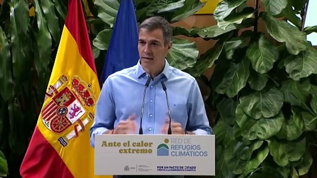 Sánchez anuncia ayudas de 10 millones de euros para financiar nuevos refugios climáticos