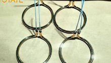 U- shape Frosted carbon fiber heating lamps 120v 450w for Micro-wave oven