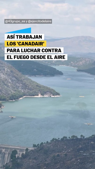 Así trabajan los 'Canadair' para luchar contra el fuego desde el aire