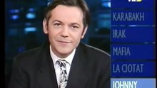 1992 - Johnny Hallyday : promotion de la bande dessinée d'Alan Corolian dans Soir 3 sur FR3 (12 Mars)