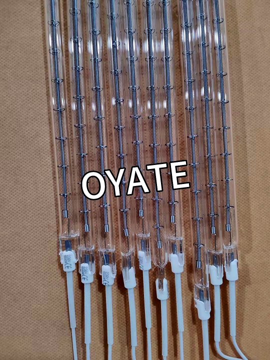 407mm 1800w clear quartz tube infrared halogen heating lamps OYATE China