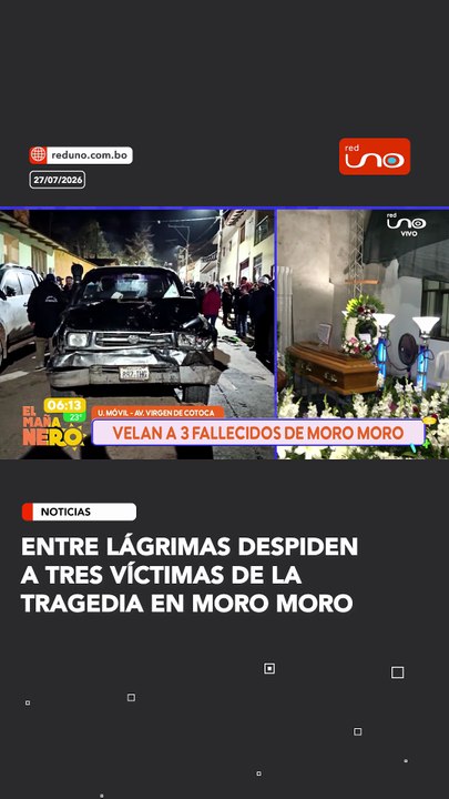 Entre lágrimas despiden a tres víctimas de la tragedia en Moro Moro