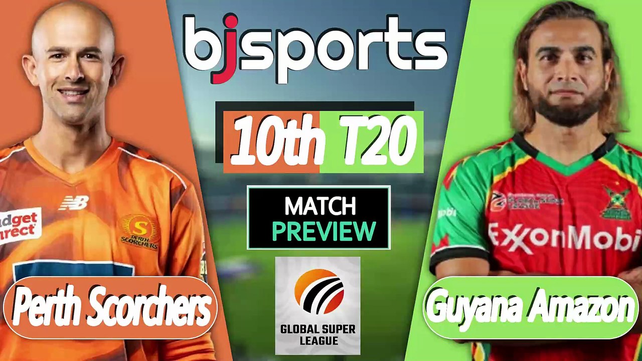 Global Super League 2026 | Guyana Amazon Warriors vs Perth Scorchers 10th T20 Match Preview