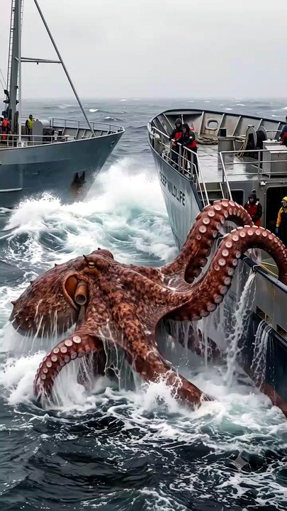 When a Titan Octopus Rises Beside the Ship | Deep Wildlife