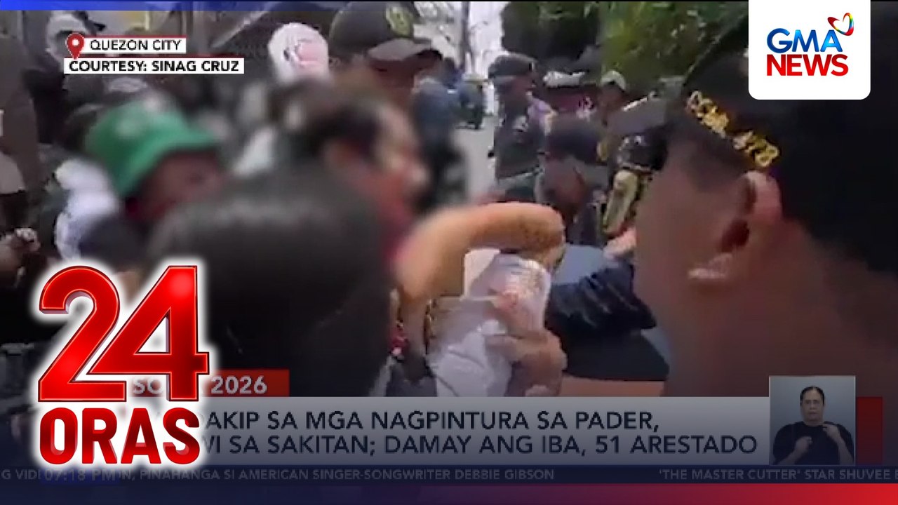 Pagdakip sa mga nagpintura sa pader, nauwi sa sakitan; damay ang iba, 51 arestado | 24 Oras