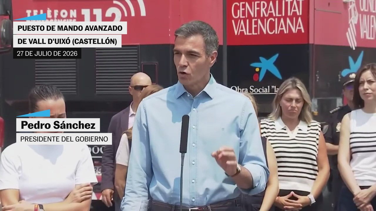 Sánchez: "Hoy estamos en más de 170.000 hectáreas calcinadas"