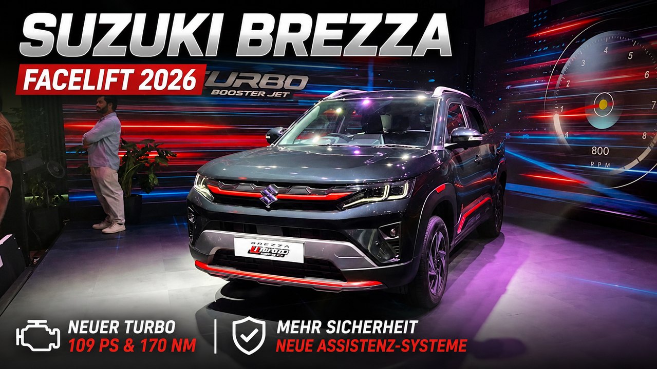 2027 Suzuki Brezza: Facelift bringt Turbo, Komfort und Sicherheit