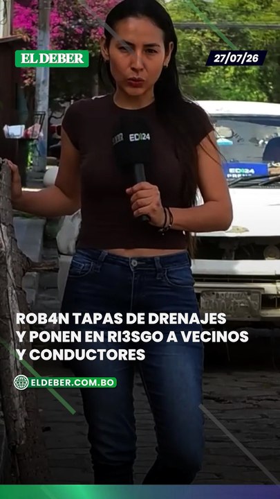Rob4n tapas de drenajes y ponen en ri3sgo a vecinos y conductores
