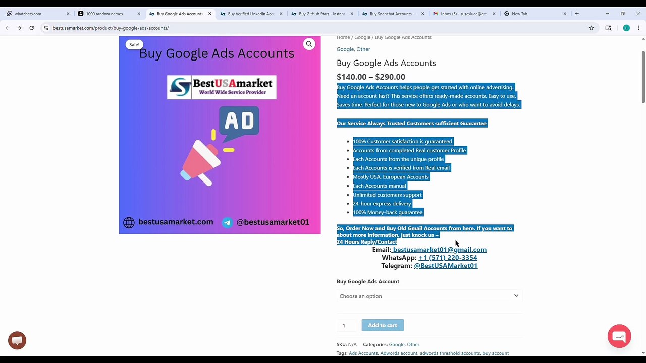 Best Service provider to Buy google ads account
