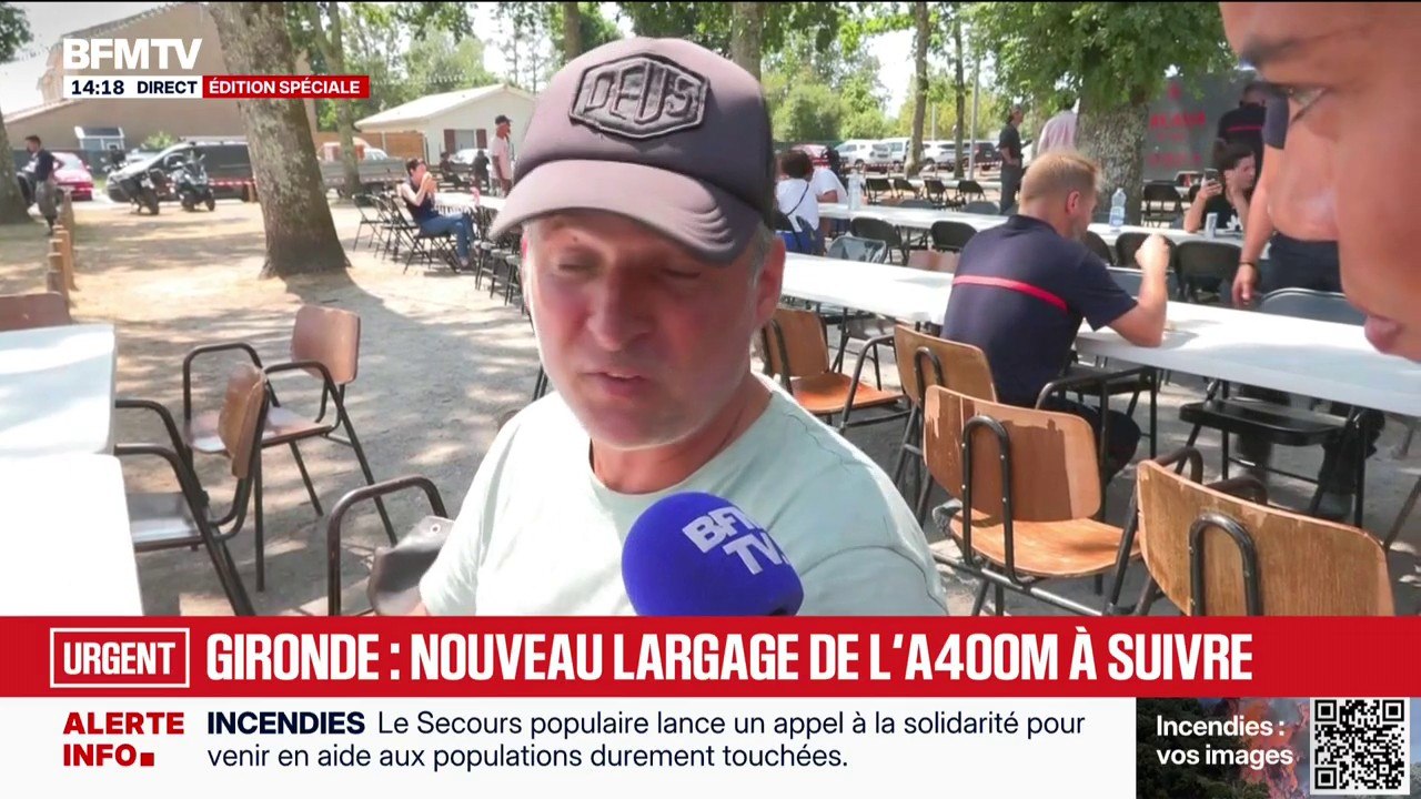 Incendies en Gironde: "On est tous solidaires", raconte ce sinistré du Porge