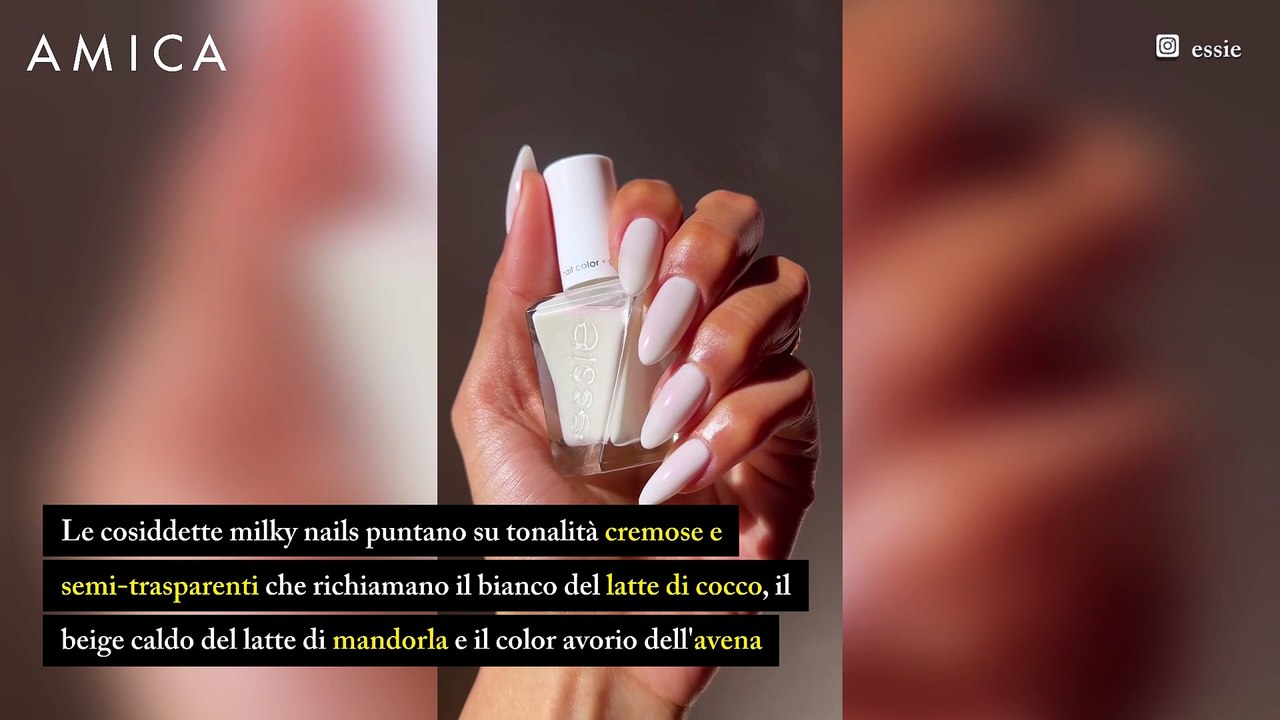 Dal cocco alla mandorla: il latte veg crea le milky nails