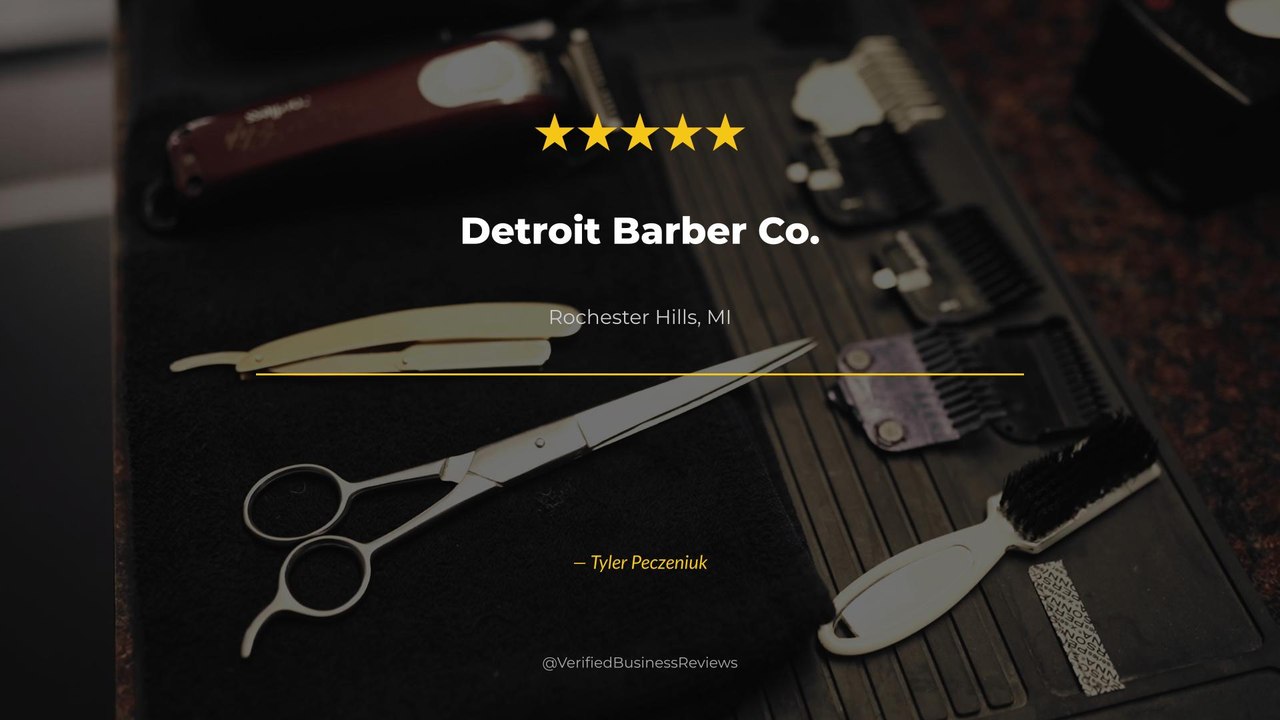 Tyler Peczeniuk reviews Detroit Barber Co. — barbershop experience Review Rochester Hills, MI | 5★
