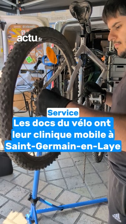 Les docs du vélo ont leur clinique mobile à Saint-Germain-en-Laye