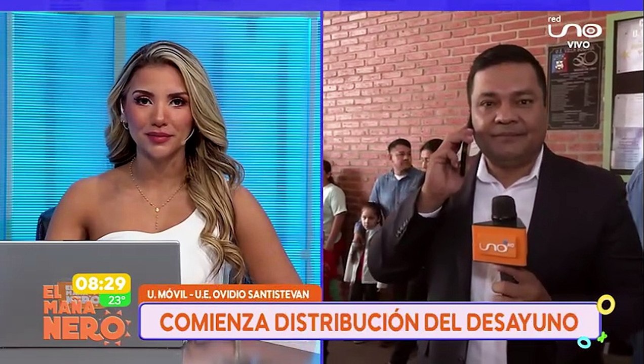 Estudiantes reciben desayuno escolar