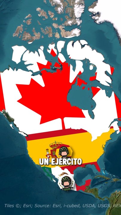 ¿Qué pasaría si EE. UU. y España intercambiaran lugares?