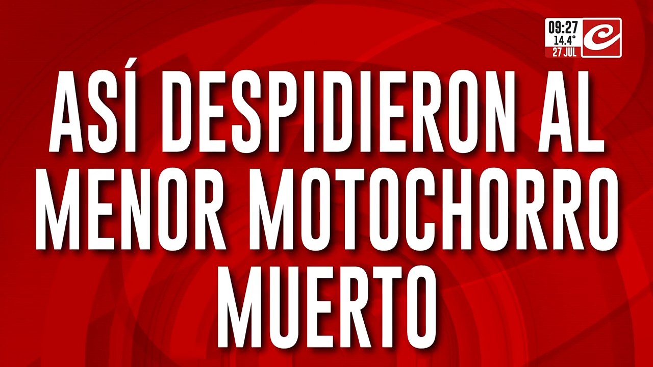 Despedida tumbera: así despidieron al motochorro muerto a balazos