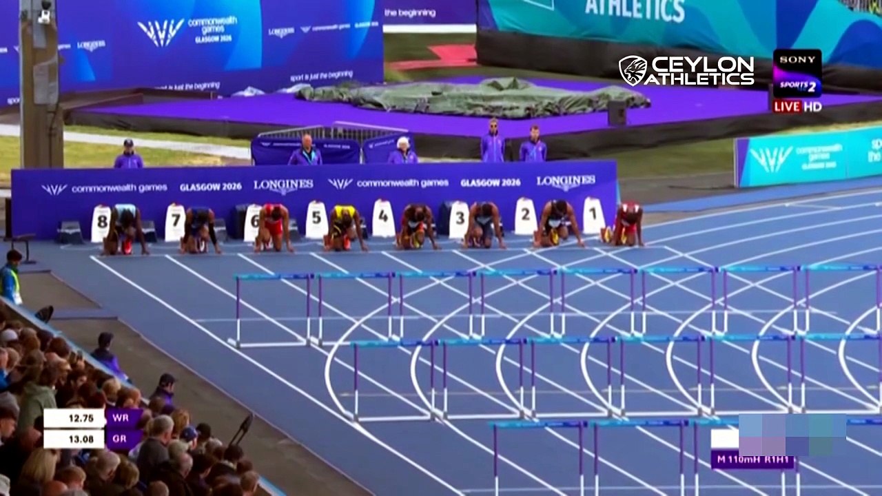110m Hurdles Heat 1 - Commonwealth Games 2026 - Roshan Dammika