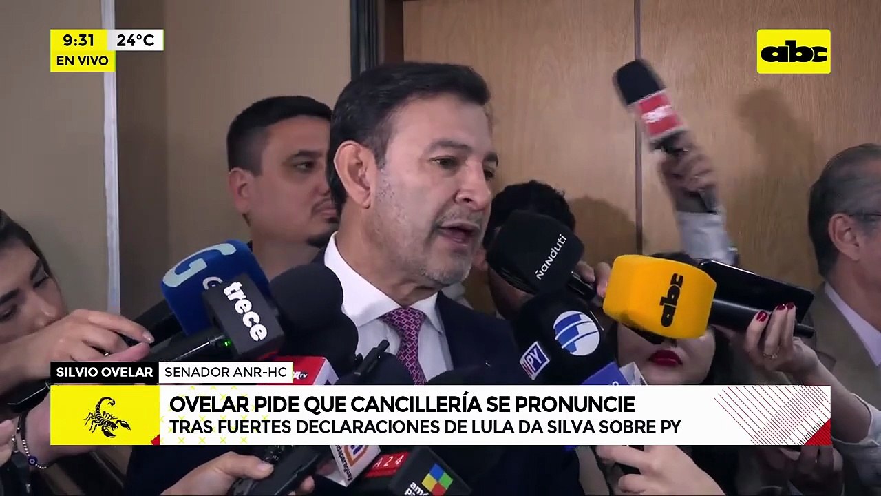 Silvio Ovelar exige que la Cancillería responda a Lula da Silva
