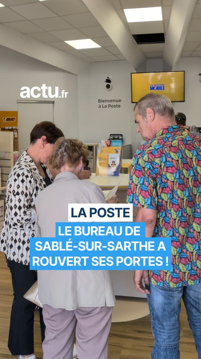 Le bureau de La Poste fait peau neuve à Sablé-sur-Sarthe !